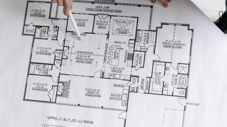 Custom home floor plan reviewed during the LOYL Construction planning phase
