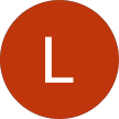 Orange profile icon with white letter L