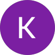 Purple profile icon with white letter K
